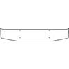 16 Inch Chrome Standard Rolled End Bumper For Western Star 4900