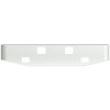 16 Inch Chrome Standard Tapered End Bumper W/ Square Fog Light & Step Holes For Freightliner Classic XL 2008-2010