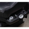 Vendetta Black Genuine High Back Leather Air Seat With Standard Base, Dual Arm Rest, Heat & Vent