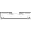20 Inch Chrome Rolled End American Eagle Bumper W/ Tow, 2 Oval Light Holes For Peterbilt 352 & 359