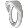 2.5" Round Light Chrome Bezel with Visor