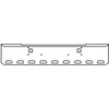 18 Inch Chrome Rolled End American Eagle Bumper W/ Tow, 9 Oval Light Holes For Kenworth W900B, W900L