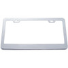 BESTfit Chrome-Plated Steel License Plate Frame W/ 2 Mounting Holes