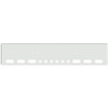 22 Inch Chrome Texas Boxed End Bumper W/ 6 Oval & 6 - 2 Inch Round Light Holes For Peterbilt 357 SFA, 378, 379