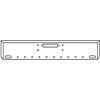 20 Inch Chrome Boxed American Eagle Bumper W/ Tow, 2 Oval & 10 - 2 Inch Round Light Holes For Western Star 4900