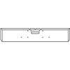 18 Inch Chrome American Eagle Bumper W/ Mounting Holes For Freightliner Classic, FLC & COE 1984-1999