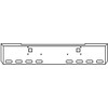22 Inch Chrome American Eagle Bumper W/ Tow, 8 Oval Light Holes For Kenworth W900B, W900L