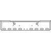 22 Inch Chrome American Eagle Bumper W/ Tow, 8 Oval & 2 - 2 Inch Round Light Holes For Kenworth W900B, W900L