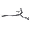 BESTfit 5 Inch Steel Exhaust Y-Pipe, Replaces K180-14766 For Kenworth T600, T800, W900