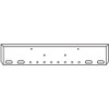 18 Inch Chrome American Eagle Bumper W/ 4 Oval & 8 - 2 Inch Round Light Holes For Peterbilt 367, 388, 389, 567