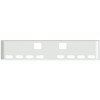 22 Inch Chrome Texas Rolled End Bumper W/ Hook, 8 Oval Light Holes For Freightliner Classic XL 2008-2010