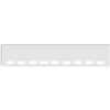 18 Inch Chrome Texas Boxed End Bumper W/ 9 Oval Light Holes For Freightliner Classic XL