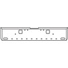 20 Inch Chrome Road Runner Mitered End Bumper W/ Hook Holes, 2 Oval & 10 - 2 Inch Round Light Holes 20 Inch Chrome Road Runner Mitered End Bumper W/ Hook Holes, 2 Oval & 10 - 2 Inch Round Light Holes