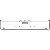 22 Inch Chrome Steel Texas Square Bumper W/ Mounting & Tow/Hitch Holes 2 M3 Or P3 Light Holes For Freightliner FLD Classic & Cabover SFA 1984-1999