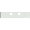 20 Inch Chrome Steel Texas Square Bumper W/ Mounting & Standard Step Holes 8 - 3/4 Inch Light Holes For Freightliner FLD Classic XL 2008-2010