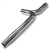 Chrome 5 Inch Tapered Y-Pipe For BESTfit Long For Peterbilt 378, 379, 389, 389 Glider