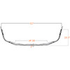 18 Inch Chrome Steel Wrap Around Bumper W/ Mounting Holes For Freightliner Cascadia 2008-2018