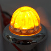 Legendary 1-1/2 Inch Watermelon Light, Stud Mount - Amber LED / Clear Glass Lens