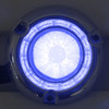 Legendary 1-1/2 Inch Watermelon Style Light W/ Curved Bezel - Blue LED / Clear Glass Lens