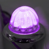 Legendary 1-1/2 Inch Watermelon Light, Stud Mount - Purple LED / Clear Glass Lens