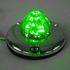 Legendary 1-1/2 Inch Watermelon Light W/ Flat Bezel - Green LED / Clear Glass Lens