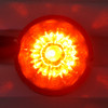 Legendary 3 Inch Watermelon Light, Stud Mount - Red LED / Red Glass Lens