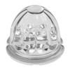 Legendary 3 Inch Watermelon Light, Stud Mount - Red LED / Clear Glass Lens