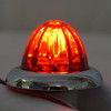 Legendary 1-1/2 Inch Watermelon Light, Stud Mount - Red LED / Red Glass Lens