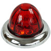 Legendary 1-1/2 Inch Watermelon Light, Stud Mount - Red LED / Red Glass Lens