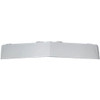 12 Inch Stainless Steel Straight Style Drop Visor For Kenworth T680, T880, W990