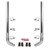 BESTfit 7-5 X 108 Inch Chrome Exhaust Kit W/ Flat Top Stacks & OE Style Elbows For Peterbilt 378, 379