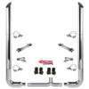 BESTfit 7 X 114 Inch Chrome Exhaust Kit W/ Miter Stacks, Long 90S & 7 Inch Y-Pipe For Peterbilt 378, 379
