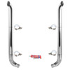 BESTfit 8-5 X 114 Inch Chrome Exhaust Kit W/ West Coast Turnout Stacks & OE Style Elbows