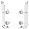 American Eagle 8 X 114 Inch SS Curve-45 Turn Out Exhaust Kit W/ Above Frame 90 Degree Elbows For Kenworth Non Aerocab