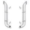American Eagle 7 X 114 Inch SS West Coast-30 Turn Out Exhaust Kit W/ Peterbilt Style 7-5 Inch 58 Elbows For Peterbilt 378, 379, 389 Glider