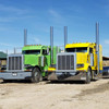 American Eagle 8 X 114 Inch SS Flat Top Exhaust Kit W/ Peterbilt Style 8-5 Inch 58 Elbows For Peterbilt 378, 379, 389 Glider
