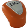 Orange Painted Sloped Shift Knob For Eaton 13, 15 & 18 Speed Transmissions