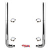 BESTfit 6-5 X 108 Inch Chrome Exhaust Kit With Flat Top Stacks For Freightliner Classic & FLD