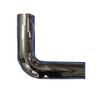 BESTfit 4 Inch O.D. 90 Degree 12 X 12 Inch Chrome Exhaust Elbow, Plain On Both Ends