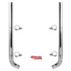 BESTfit 6-5 X 114 Inch Chrome Exhaust Kit With Flat Top Stacks & OE Style Elbows  For Peterbilt 359