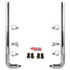 BESTfit 8-5 X 108 Inch Chrome Exhaust Kit W/ Flat Top Stacks & Long Drop Elbows
