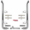 BESTfit 8-5 X 114 Inch Chrome Exhaust Kit W/ West Coast Turnout Stacks & Long 90 Elbows