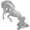 Chrome Fighting Stallion Hood Ornament