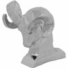 Chrome Die-Cast Ram Head Hood Ornament