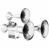 18 X 13.5 X 13.75 Inch Chrome-Plated Brass 3 Trumpet Train Horn With 70 To 140 PSI Operating Range
