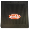 24 X 24 Inch Square Black Rubber Peterbilt Logo Mud Flap