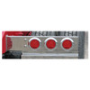 Spring Loaded Rear Light Bars W/ 6 - 4 Inch LED Lights & 2.5 Inch Bolt Spacing - Red LED/ Red Lens