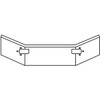 12 Inch Chrome Break Back Bumper W/ Tow Holes At Each Break Back, Open Ends For Mack CL