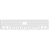 20 Inch Chrome Texas Boxed End Bumper W/ 4 Rnd 4 Inch + 15 Rnd 2 Inch Light, Mount & Tow Holes For Peterbilt 357 SFA, 378 SFA, 379