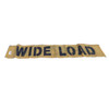 Reversible Wide Load & Oversized Sign - 2 Sided - 18 In. X 84 In. - Yellow